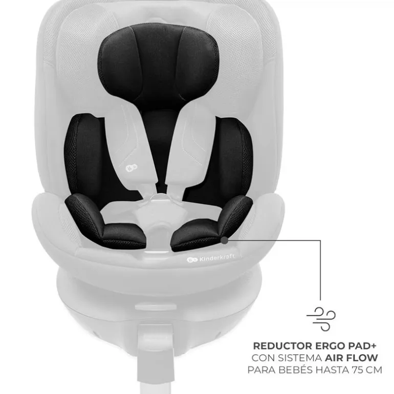 Silla coche Xrider2 I-Size 40-150 cm c/pata Negra + Regalo