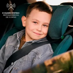 Silla coche Xrider2 I-Size 40-150 cm c/pata Negra + Regalo