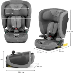 Silla de coche Fix2go 75-150 Grey