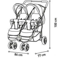 Silla gemelar Henry Verde