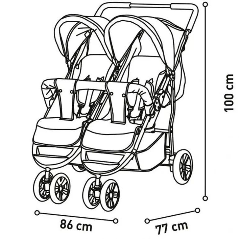 Silla gemelar Henry Verde