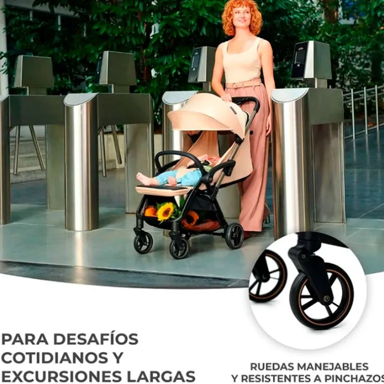 Silla paseo Apino 22kg Beige