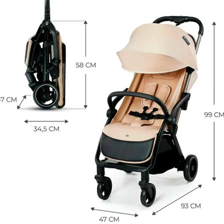 Silla paseo Apino 22kg Beige