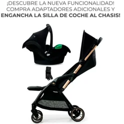 Silla paseo Apino 22kg Negra