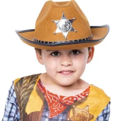 Sombrero Sheriff Marrón