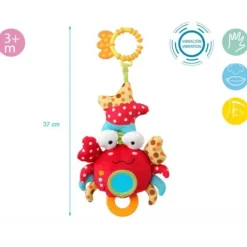 Sonajero Con Vibración Cangrejo