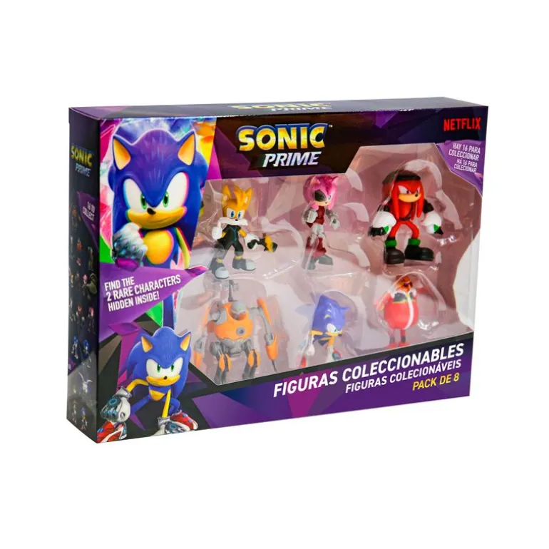 Sonic Pack de 8 Figuras Surtido Caja Deluxe