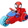 Spidey y sus Amigos Motocicleta con Figura Surtida