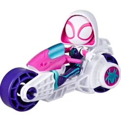 Spidey y sus Amigos Motocicleta con Figura Surtida