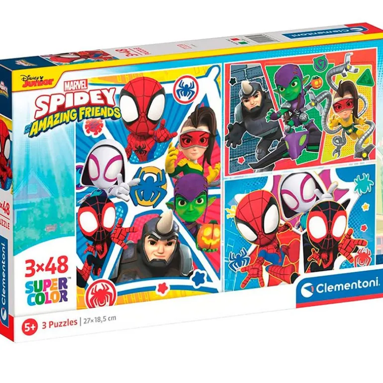 Spidey y sus Amigos Puzzle 3x48 Piezas