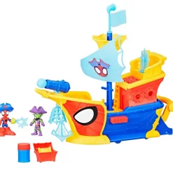Spidey y sus Amigos Waterwebs Barco Pirata con telarañas y Burbujas