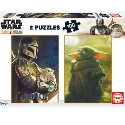 Star Wars Mandalorian Puzzle 2x100 Piezas