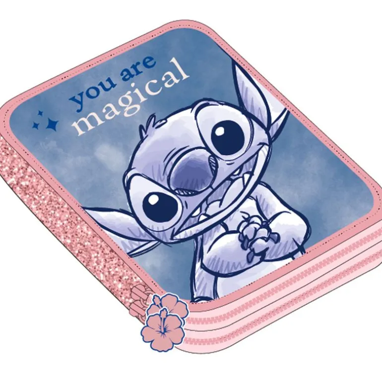 Stitch Estuche Escolar Doble