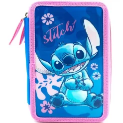 Stitch Estuche Triple Completo
