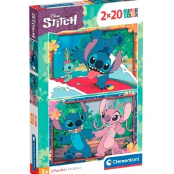 Stitch Puzzle 2x20 Piezas