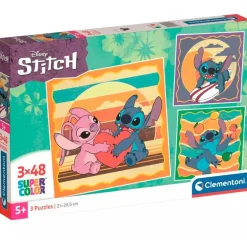 Stitch Puzzle 3x48 Piezas