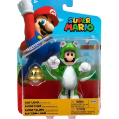 Super Mario Figura Luigi Gato