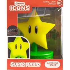 Super Mario Mini Lámpara Icon Star