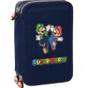 Super Mario Plumier Triple 36 Piezas
