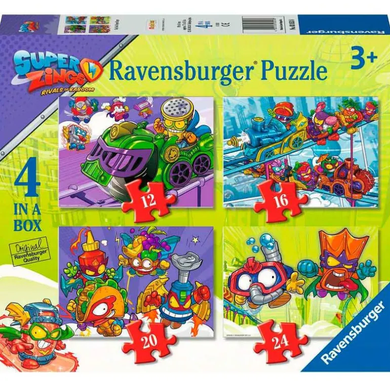 Superzing Puzzles Progresivos 12+16+20+24 Piezas