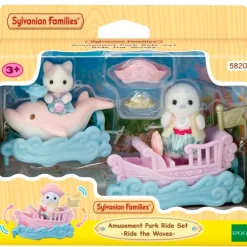 Sylvanian Families Puffy Foca y Cara Latte Surcan las Olas