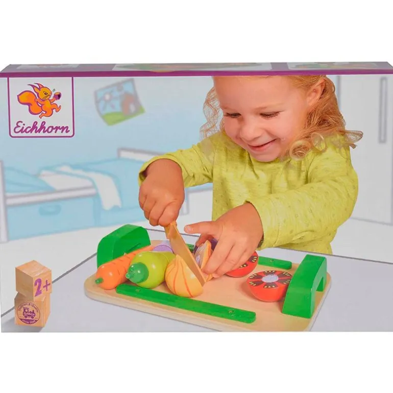 Tabla de Madera Infantil Corte de Verduras