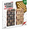 Tablero Ajedrez y Damas Madera