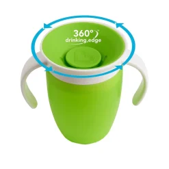 Taza 360 º con asas 207ml verde
