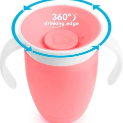 Taza 360º con asas 207ml rosa