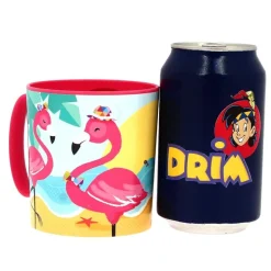 Taza con asas Flamencos