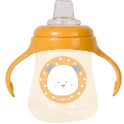 Taza con asas silicona 250ml Mostaza