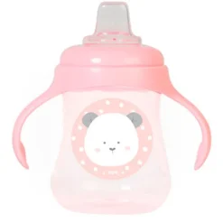 Taza con asas silicona 250ml Pink