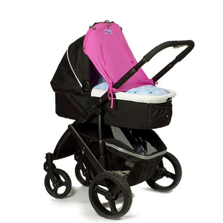 Toldo para silla de paseo/cochecito rosa