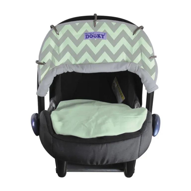 Toldo para sillitas de paseo Zigzag Verde menta/gris