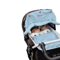 Toldo universal para silla de paseo/cochecito azul