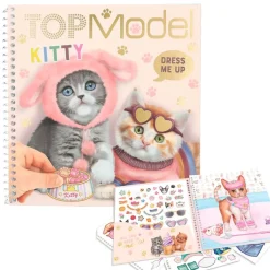 Top Model Cuaderno Calcomanías Gatitos