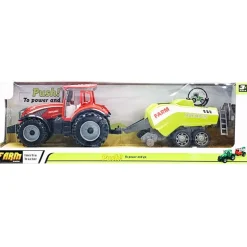 Tractor de Granja con Remolque Push! To Power & Go