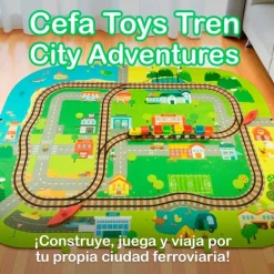 Tren City Adventures con Alfombra Infantil