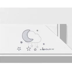 Triptico sabanas de Minicuna A Dormir Gris