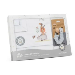 Triptico Sábanas cuna de 120*60 Rino Broche