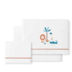 Triptico Sábanas cuna de 120*60 Leon con Broche