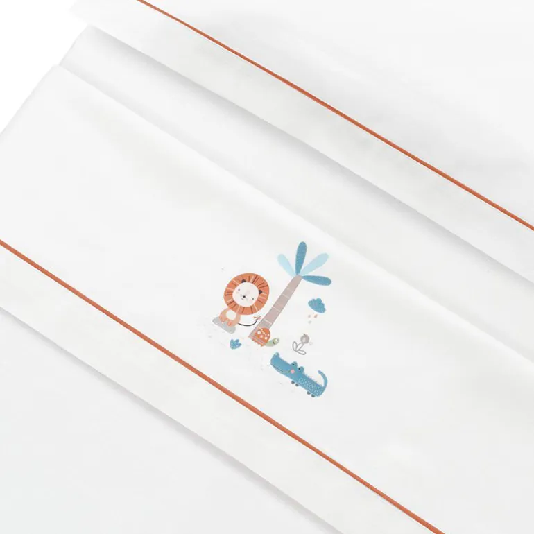 Triptico Sábanas cuna de 120*60 Leon con Broche