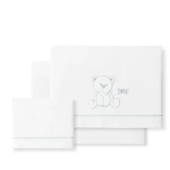 Triptico Sábanas cuna de 120*60 Leon con Broche