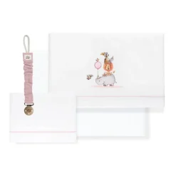 Triptico Sábanas cuna de 120*60 Rino Broche