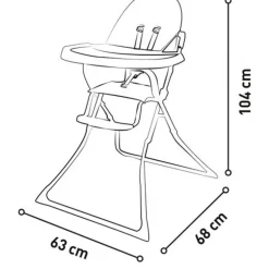 Trona Basica Estrellas Rosa
