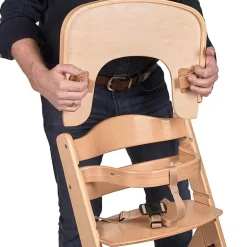 Trona Madera con cojín Full Gris