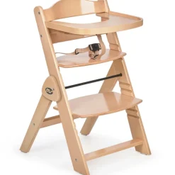 Trona madera plegable con cojín Full Gris