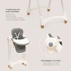 Trona Pratic Polipiel Gris