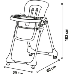 Trona Roncero Polipiel Gris