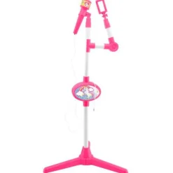 Unicornio Micrófono con Pie Luminoso y Altavoz